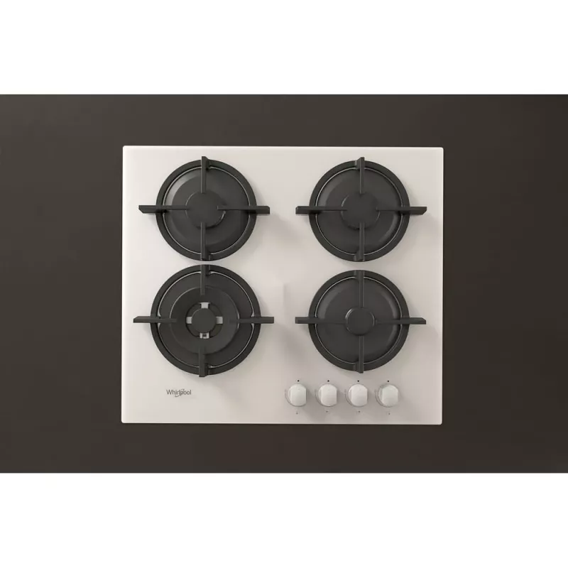 Whirlpool AKT 625/WH Schwarz, Weiß Einbau 60 cm Gas 4 Zone(n)