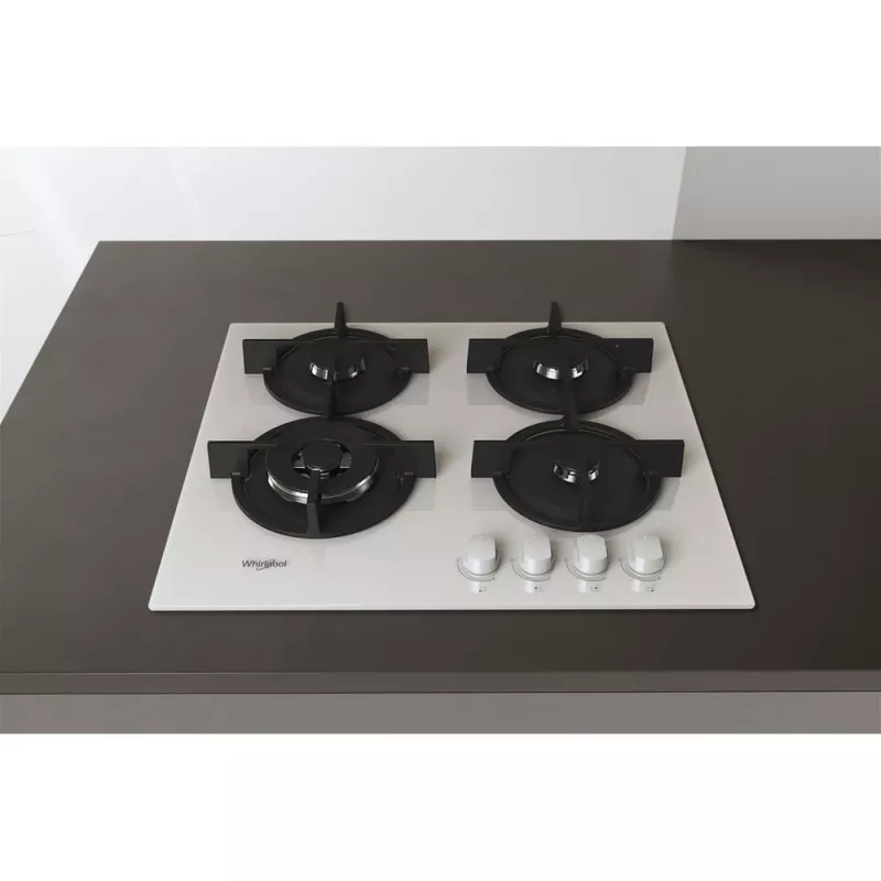 Whirlpool AKT 625/WH Schwarz, Weiß Einbau 60 cm Gas 4 Zone(n)