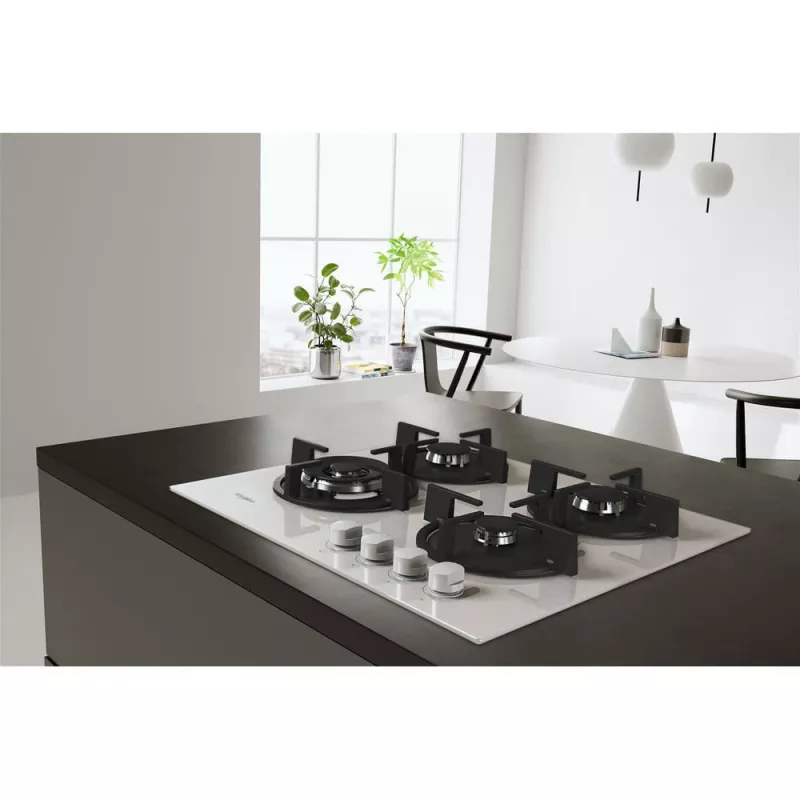Whirlpool AKT 625/WH Schwarz, Weiß Einbau 60 cm Gas 4 Zone(n)