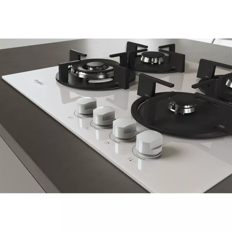 Whirlpool AKT 625/WH Schwarz, Weiß Einbau 60 cm Gas 4 Zone(n)