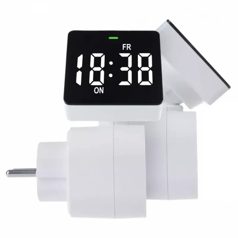 Digitale Zeitschaltuhr GreenBlue GB610E, max. Last 16A, IP20, programmierbare Ein-/Aus-Zyklen
