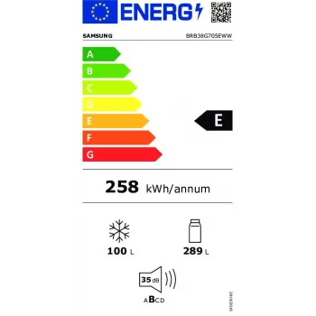 Einbaukühlschrank Samsung BRB38G705EWW 389 L