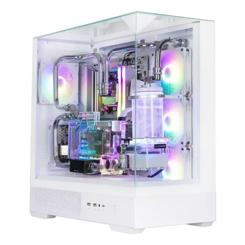 PC-Gehäuse Zalman P40 Prism Plus Weiß Midi Tower