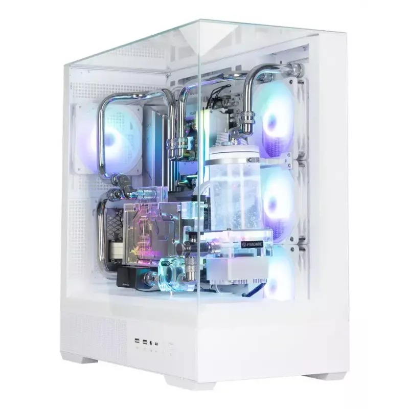 PC-Gehäuse Zalman P40 Prism Plus Weiß Midi Tower