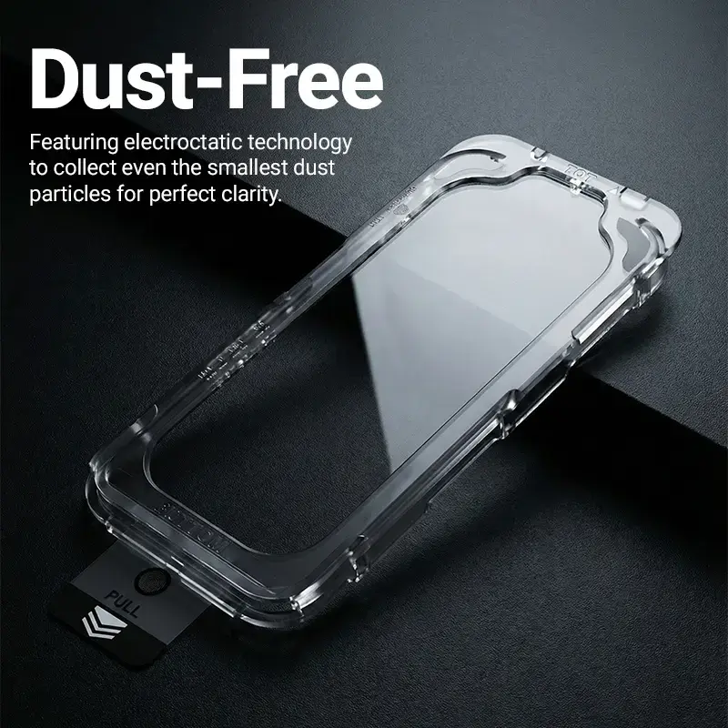 Displayschutzfolie aus gehärtetem Glas Crong EasyShield 2-Pack für iPhone 17 / 17 Pro / 16 Pro, Aluminosilikat, glänzend