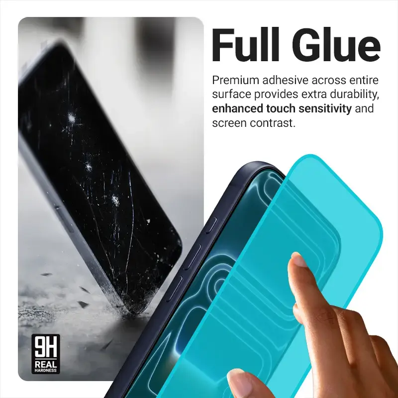 Displayschutzfolie aus gehärtetem Glas Crong EasyShield 2-Pack für iPhone 17 / 17 Pro / 16 Pro, Aluminosilikat, glänzend