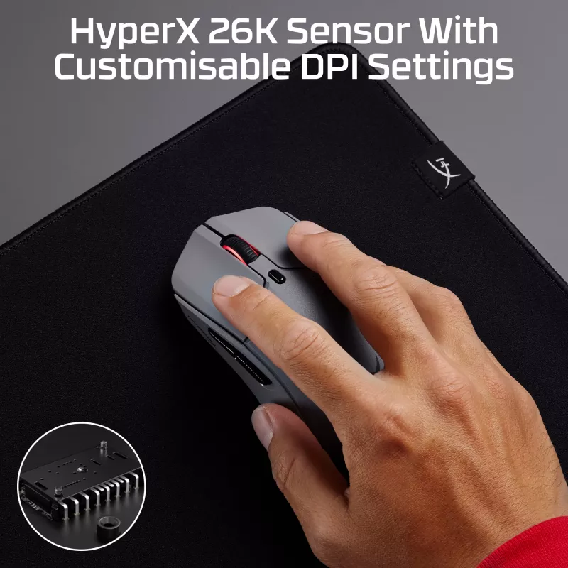 HyperX Pulsefire Haste 2 Pro - 4K Wireless Gaming-Maus