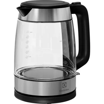 Electrolux E4GK1-4GB Wasserkocher 1,7 L 2200 W Schwarz, Edelstahl, Transparent