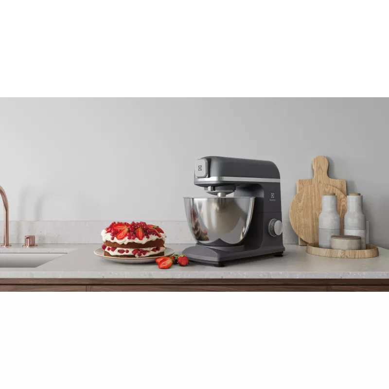 Electrolux E5KM1-6GBP Küchenmaschine 1200 W 5 L Schwarz, Grau