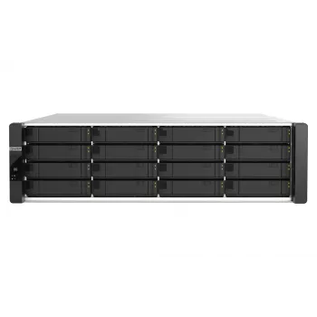 QNAP ES1686dc R2 NAS Rack (3U) Intel® Xeon® D D-2142IT 48 GB DDR4 0 TB QNAP QES Schwarz, Grau