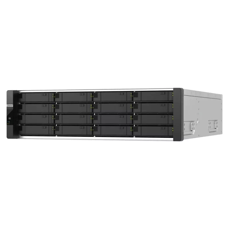 QNAP ES1686dc R2 NAS Rack (3U) Intel® Xeon® D D-2142IT 48 GB DDR4 0 TB QNAP QES Schwarz, Grau