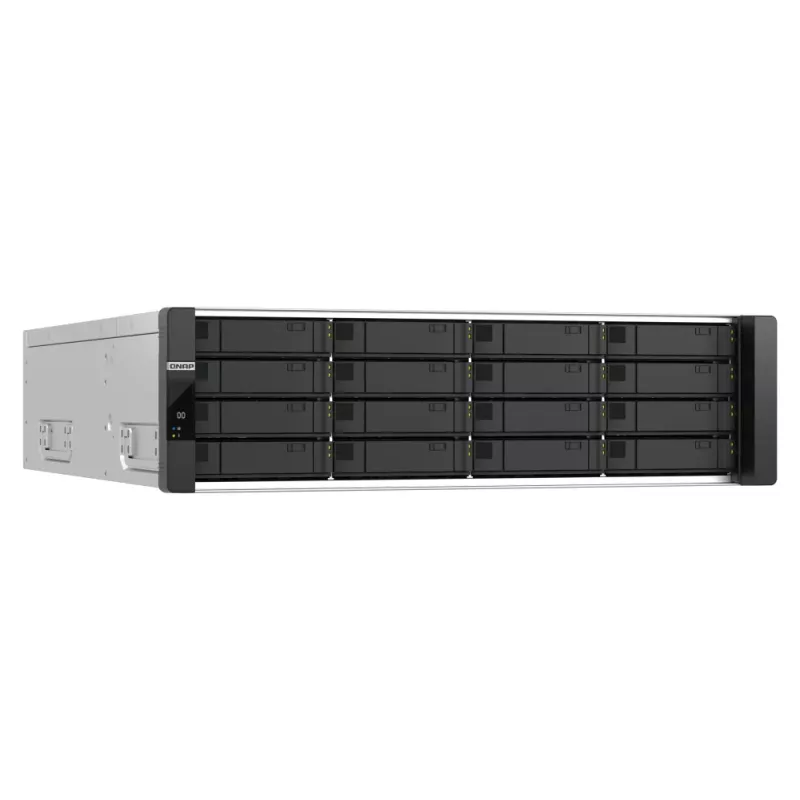 QNAP ES1686dc R2 NAS Rack (3U) Intel® Xeon® D D-2142IT 48 GB DDR4 0 TB QNAP QES Schwarz, Grau