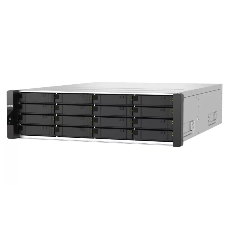 QNAP ES1686dc R2 NAS Rack (3U) Intel® Xeon® D D-2142IT 48 GB DDR4 0 TB QNAP QES Schwarz, Grau