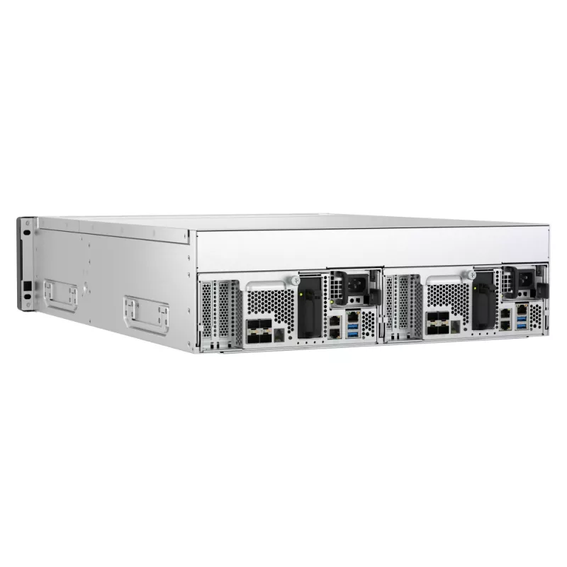 QNAP ES1686dc R2 NAS Rack (3U) Intel® Xeon® D D-2142IT 48 GB DDR4 0 TB QNAP QES Schwarz, Grau