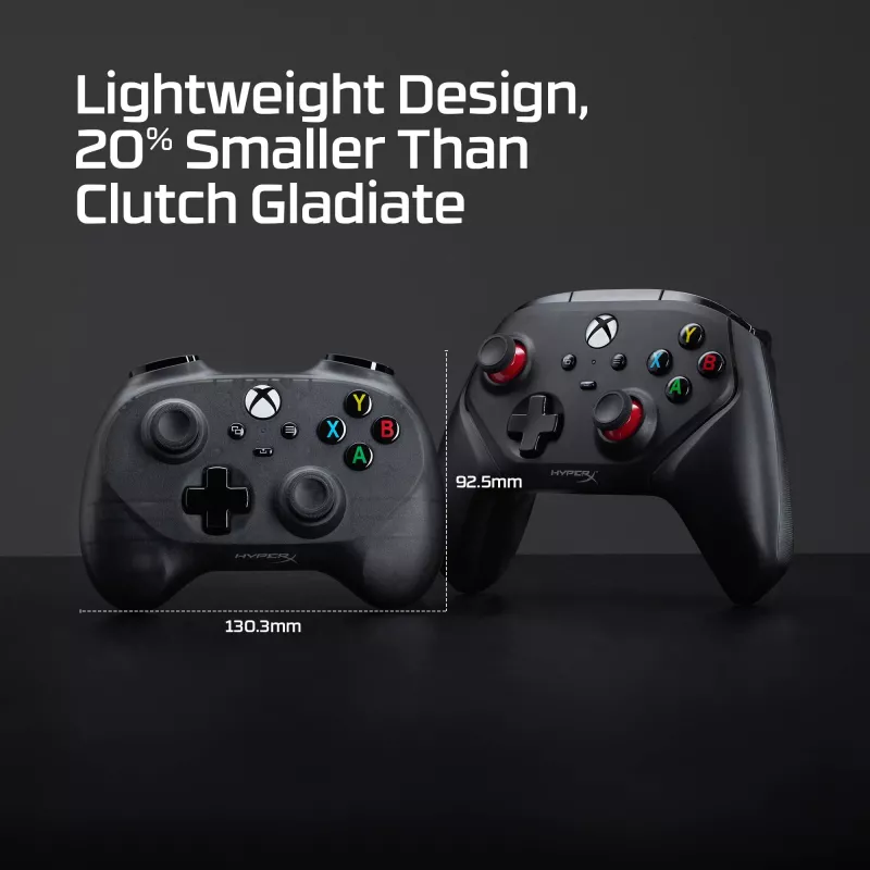 HyperX Clutch Tanto Mini WD Gaming Controller, Joystick, Xbox, Xbox One, Kabelgebunden, USB, Schwarz, 2,95 m