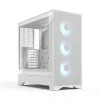 Fractal Design Pop 2 Air White TG RGB Midi Tower PC-Gehäuse – ATX/Micro-ATX/Mini-ITX, gehärtetes Glas, 3x120-mm-Frontlüfter