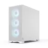 Fractal Design Pop 2 Air White TG RGB Midi Tower PC-Gehäuse – ATX/Micro-ATX/Mini-ITX, gehärtetes Glas, 3x120-mm-Frontlüfter