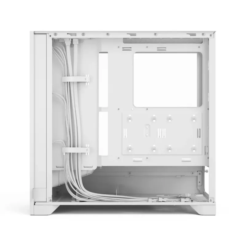 Fractal Design Pop 2 Air White TG RGB Midi Tower PC-Gehäuse – ATX/Micro-ATX/Mini-ITX, gehärtetes Glas, 3x120-mm-Frontlüfter