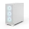 Fractal Design Pop 2 Air White TG RGB Midi Tower PC-Gehäuse – ATX/Micro-ATX/Mini-ITX, gehärtetes Glas, 3x120-mm-Frontlüfter