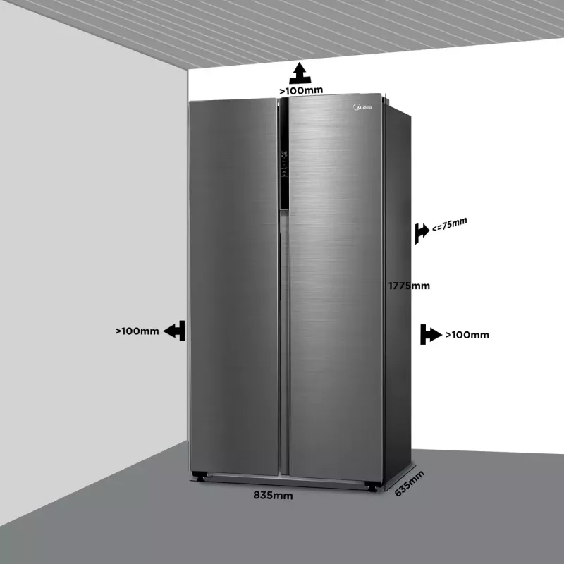 Midea MDRS619FIE46 Side-by-Side-Kühlschrank 460 L