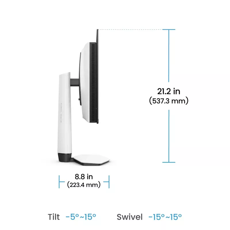 BenQ EX271UZ Computermonitor 67,3 cm (26,5 Zoll) 3840 x 2160 Pixel 4K Ultra HD OLED Schwarz, Weiß