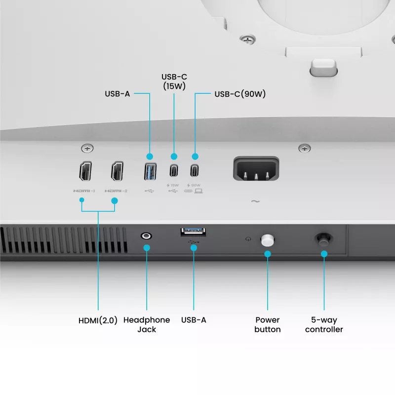 Computermonitor BenQ MA320UP 80 cm (31,5 Zoll) 3840 x 2160 4K IPS matt, 5 ms, USB-C, integrierte Lautsprecher, VESA, weiß