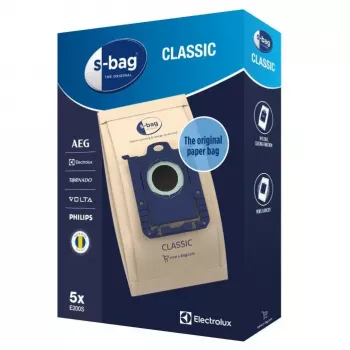 Staubbeutel Electrolux E200S für Universalstaubsauger, 5er-Pack, blau/grau