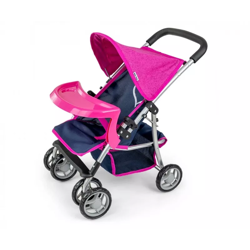 Kinderwagen milly mally Kate Prestige Navy – Puppenwagen, Modell 4752, marineblau