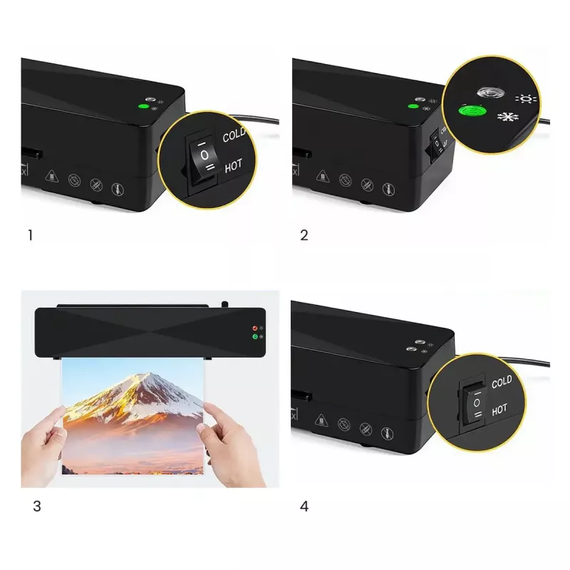Kalt-/Heißlaminiergerät SAVIO LR-01/B — max. Laminierbreite 230 mm, 320 mm/min, 300 W, schwarz