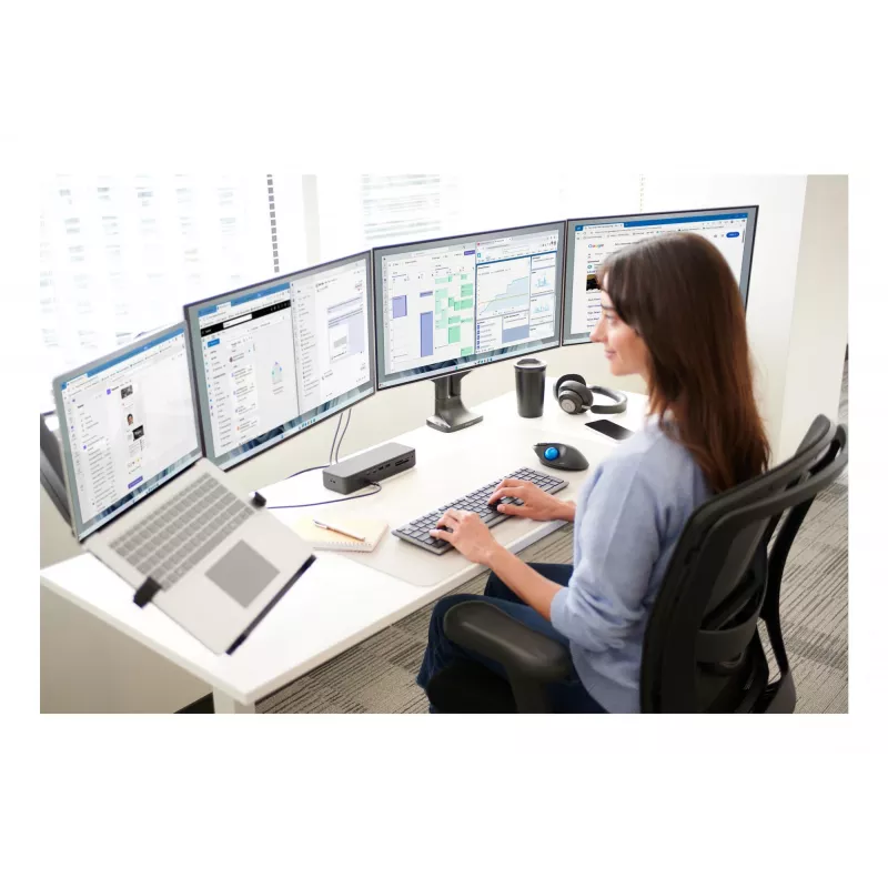 Kensington KB535 EQ Wiederaufladbares Multi-Device-Tastatur, Int ENG