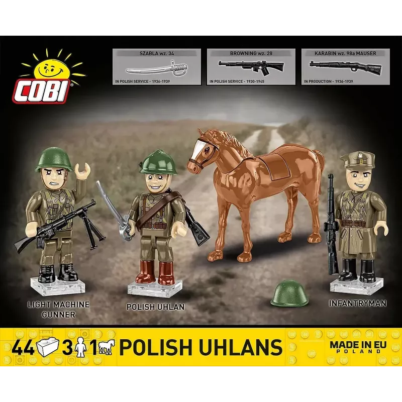 Cobi Blocks Polnische Ulanen 44-teiliges Bauset COIB-2062