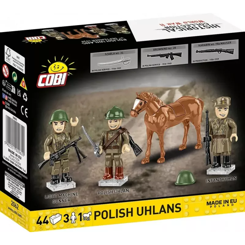 Cobi Blocks Polnische Ulanen 44-teiliges Bauset COIB-2062