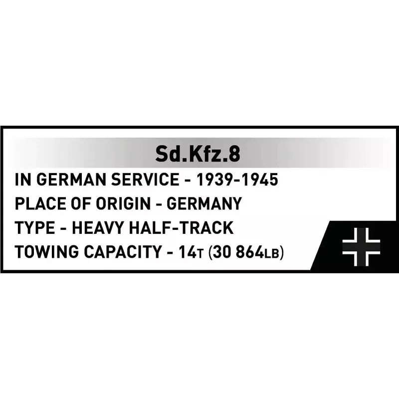 Cobi Blocks Sd.Kfz.8 mit 8,8 cm Flak 36 Baukasten, 975 Teile