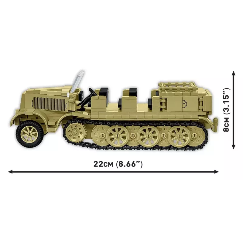Cobi Blocks Sd.Kfz.8 mit 8,8 cm Flak 36 Baukasten, 975 Teile
