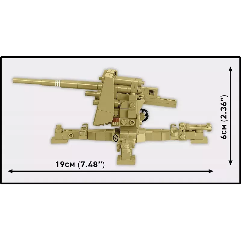 Cobi Blocks Sd.Kfz.8 mit 8,8 cm Flak 36 Baukasten, 975 Teile