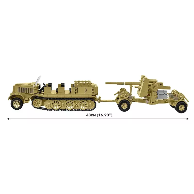 Cobi Blocks Sd.Kfz.8 mit 8,8 cm Flak 36 Baukasten, 975 Teile