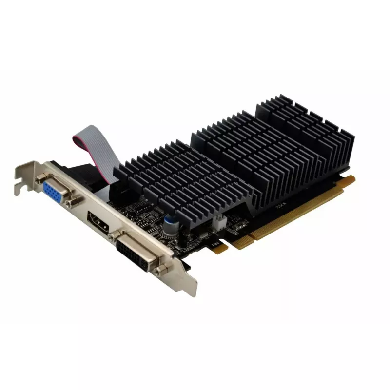 Grafikkarte AFOX Radeon HD 6450 2 GB DDR3 64-Bit DVI HDMI VGA Low Profile Passiv AF6450-2048D3L9-V2