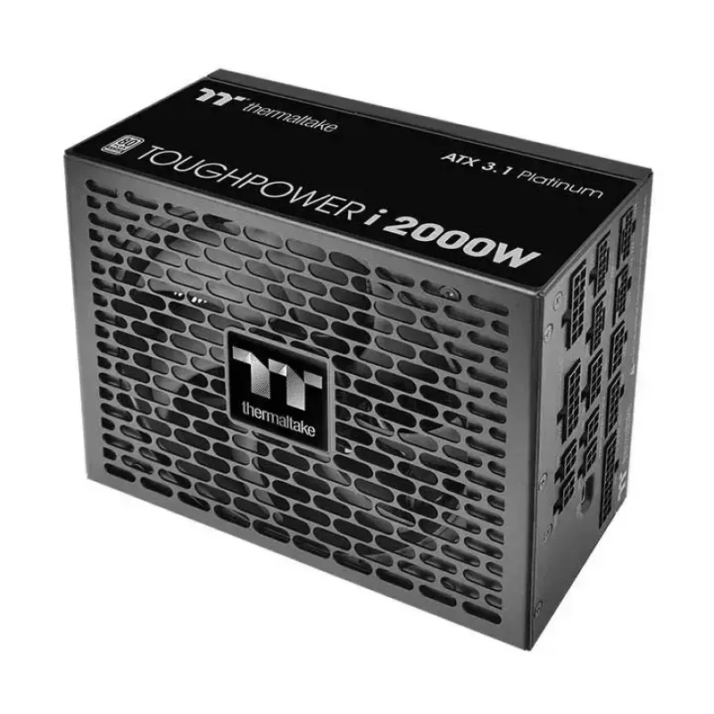 Netzteil Thermaltake Toughpower i2000W 2000 W, 24-Pin ATX, 80 PLUS Platinum, 140-mm-Lüfter, ATX, Schwarz