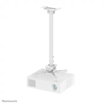 Neomounts CL25-550WH1 Beamer-Deckenhalterung – H 74,5-114,5 cm – Easy-Install – voll beweglich