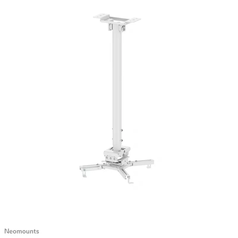 Neomounts CL25-550WH1 Beamer-Deckenhalterung – H 74,5-114,5 cm – Easy-Install – voll beweglich
