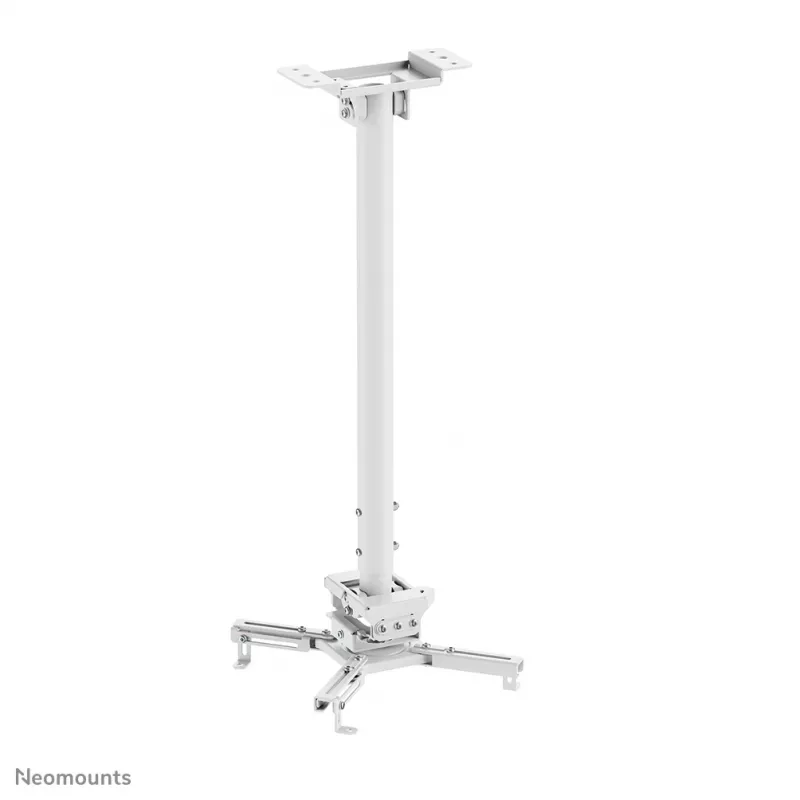 Neomounts CL25-550WH1 Beamer-Deckenhalterung – H 74,5-114,5 cm – Easy-Install – voll beweglich