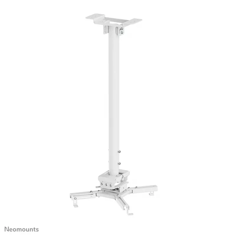 Neomounts CL25-550WH1 Beamer-Deckenhalterung – H 74,5-114,5 cm – Easy-Install – voll beweglich