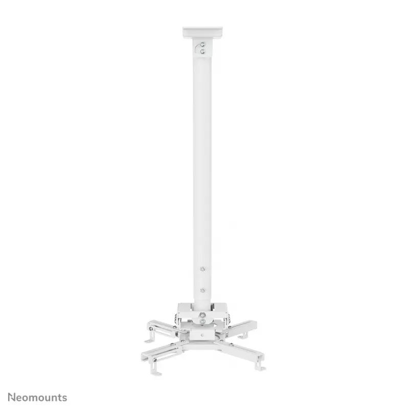 Neomounts CL25-550WH1 Beamer-Deckenhalterung – H 74,5-114,5 cm – Easy-Install – voll beweglich