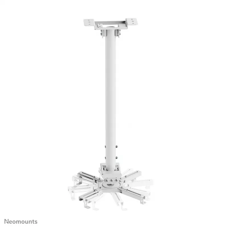 Neomounts CL25-550WH1 Beamer-Deckenhalterung – H 74,5-114,5 cm – Easy-Install – voll beweglich