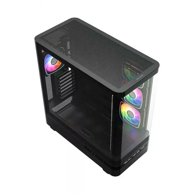 Computergehäuse MODECOM VOLCANO AQ200 ARGB MIDI schwarz