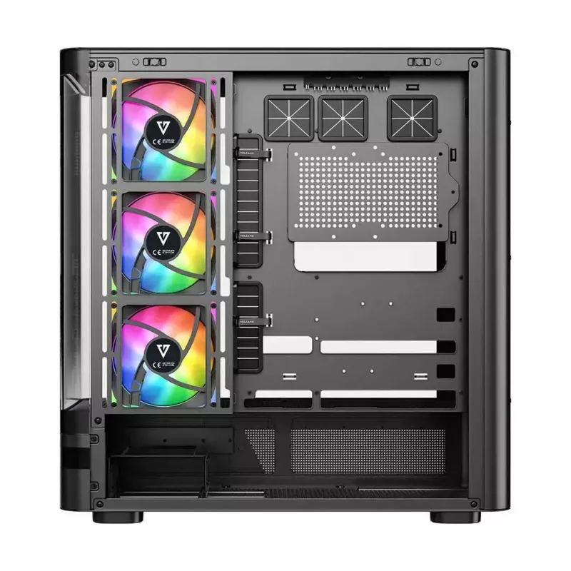 Computergehäuse MODECOM VOLCANO AQ200 ARGB MIDI schwarz