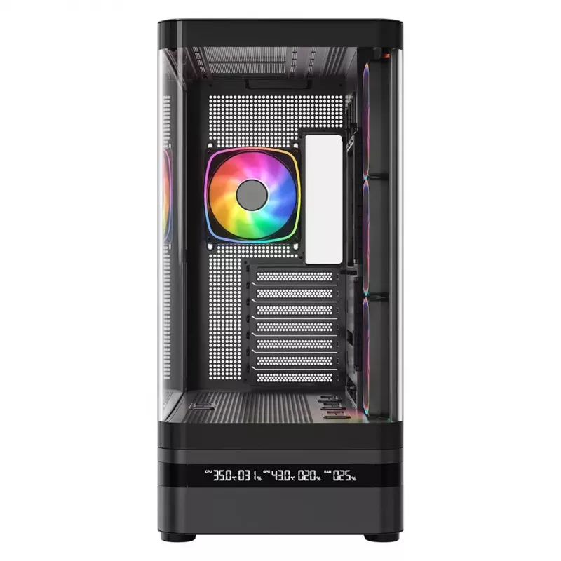 Computergehäuse MODECOM VOLCANO AQ200 ARGB MIDI schwarz