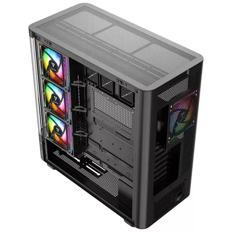 Computergehäuse MODECOM VOLCANO AQ200 ARGB MIDI schwarz