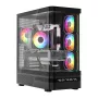 Computergehäuse MODECOM VOLCANO AQ200 ARGB MIDI schwarz