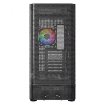 PC-Gehäuse MODECOM VOLCANO AQ400 ARGB MIDI Schwarz — MODECOM MC-A-AQ400-4FA-B